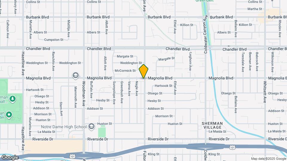 13306 Magnolia Blvd Mapa y Detalles de la Ubicación