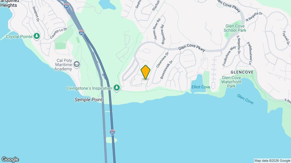 Glen Cove Landing Mapa y Detalles de la Ubicación