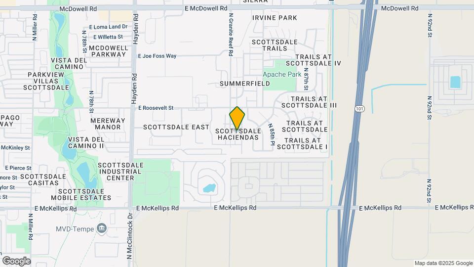 985 N Granite Reef Rd Map and Location Details