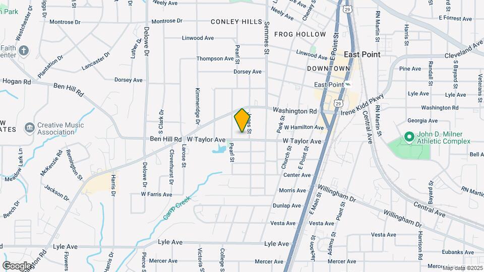 1861 W Taylor Ave Map and Location Details