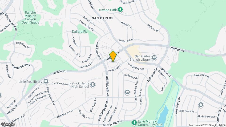 6880 Hyde Park Dr Map and Location Details