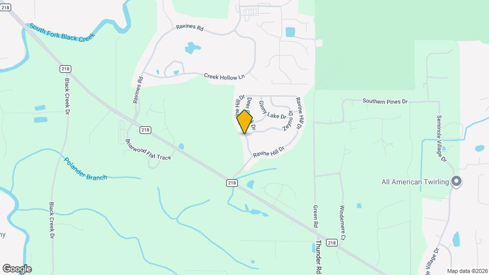 2954 Ravine Hill Dr Mapa y Detalles de la Ubicación