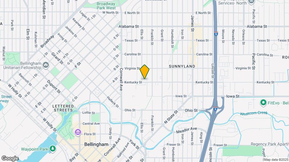 2100 Ellis St Map and Location Details