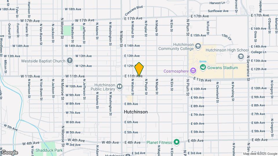 115 E 11th Ave Map and Location Details