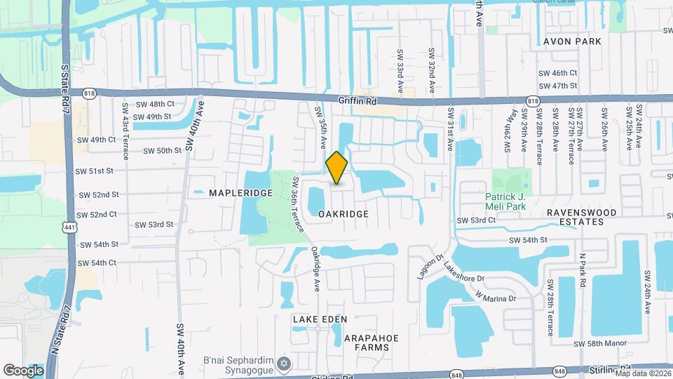 3433 SW 52nd Ct Mapa y Detalles de la Ubicación