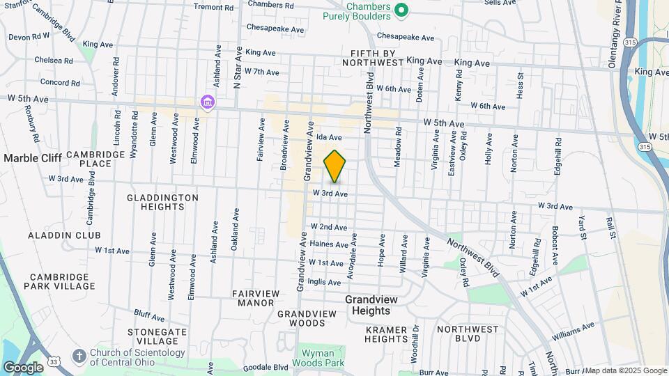 1398 W 3rd Ave Map and Location Details