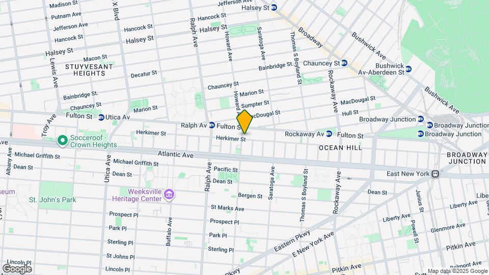 1039 Herkimer St Map and Location Details