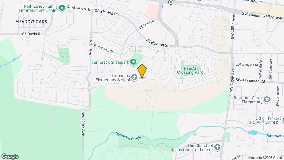 7471 SE Kinnaman St, Unit Lower Map and Location Details