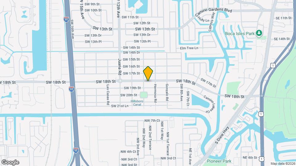 1070 SW 18th St Map and Location Details