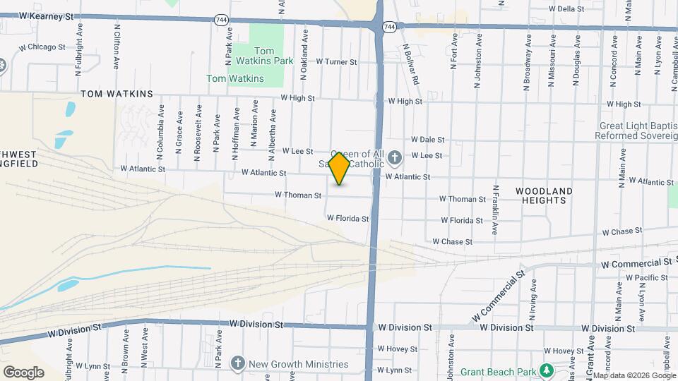 1717 W Thoman St Map and Location Details