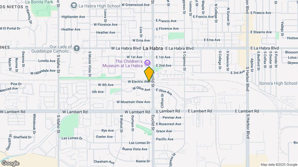110 W Electric Ave Map and Location Details