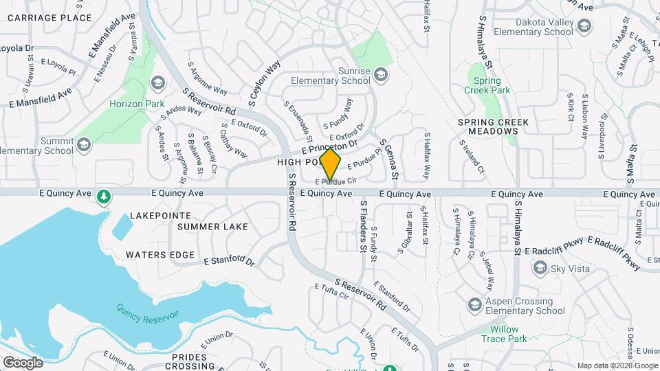 19418 E Purdue Cir Map and Location Details