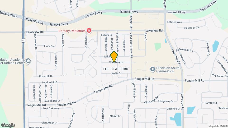 205 Wembley Dr Map and Location Details