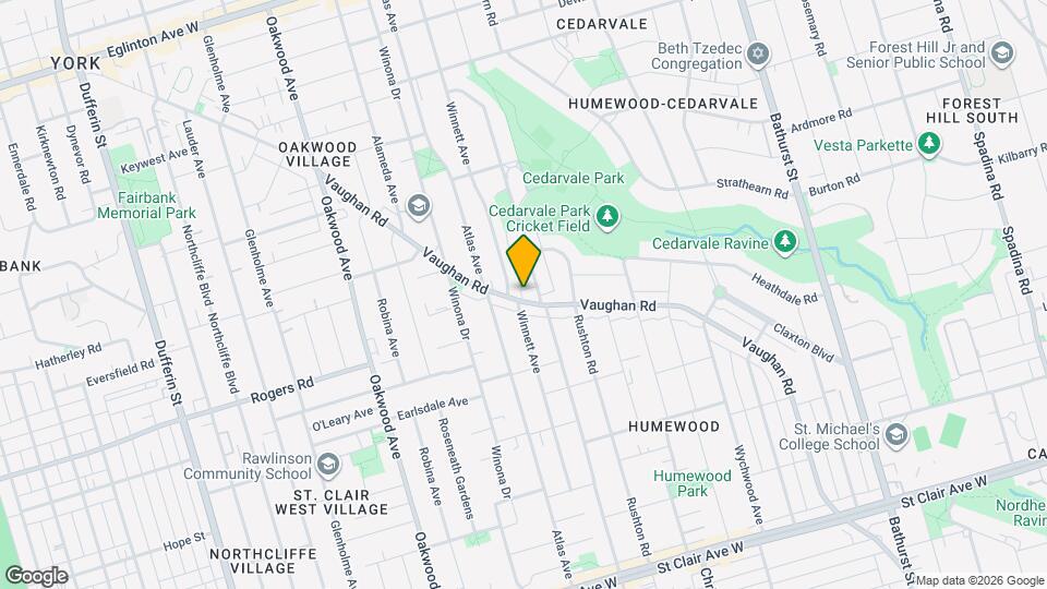 427 Vaughan Rd, Unit Unit B Map and Location Details