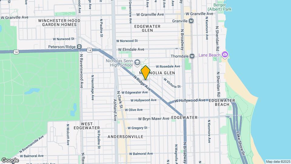5783 N Ridge Ave Mapa y Detalles de la Ubicación