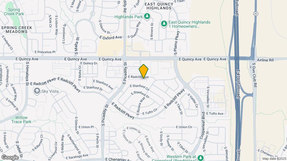 21932 E Radcliff Cir Map and Location Details