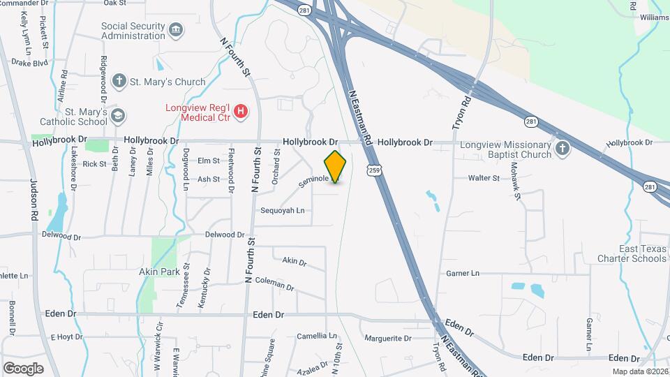 1109 Apache Ct Map and Location Details