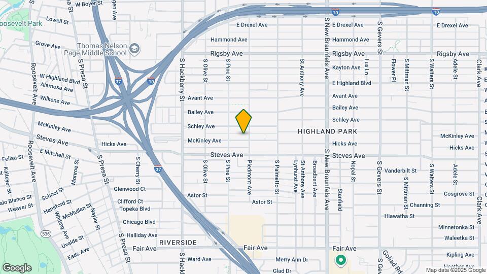 1131 McKinley Ave Map and Location Details