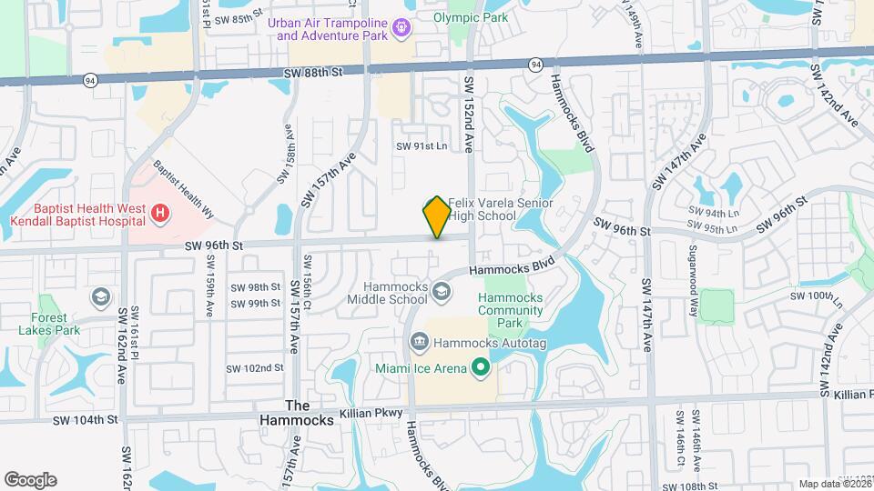 9700 Hammocks Blvd Map and Location Details