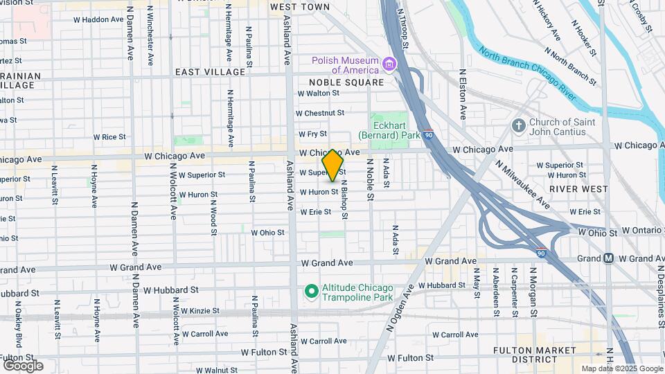 1460 W Huron St Map and Location Details