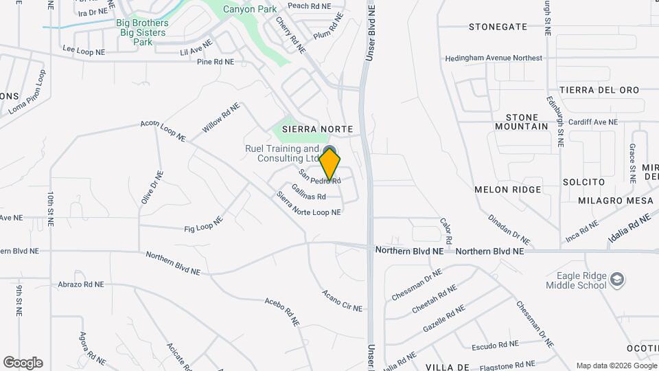 1825 San Pedro Rd Map and Location Details