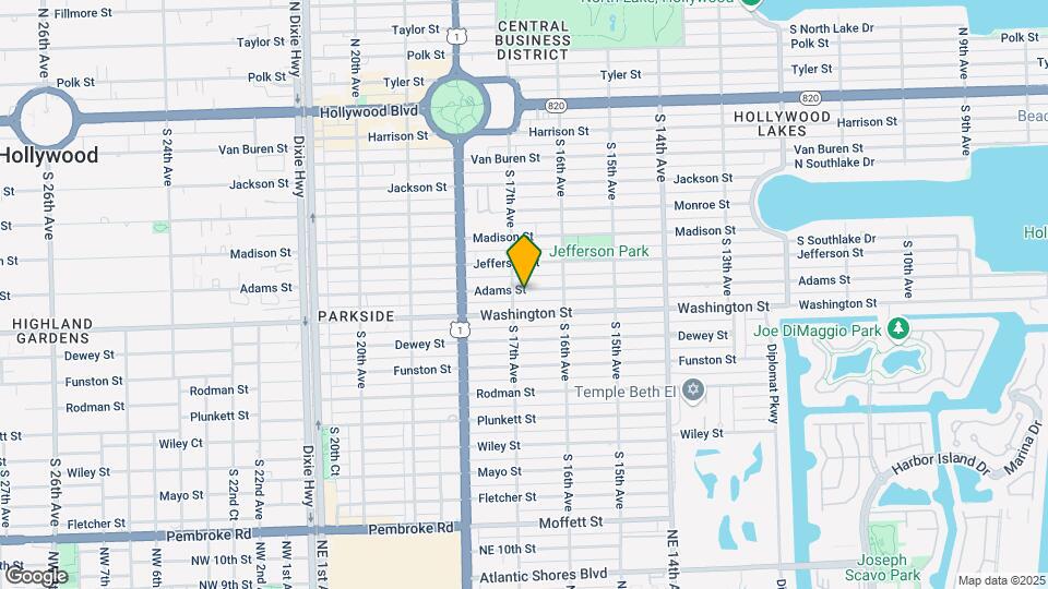 1648 Adams St Map and Location Details