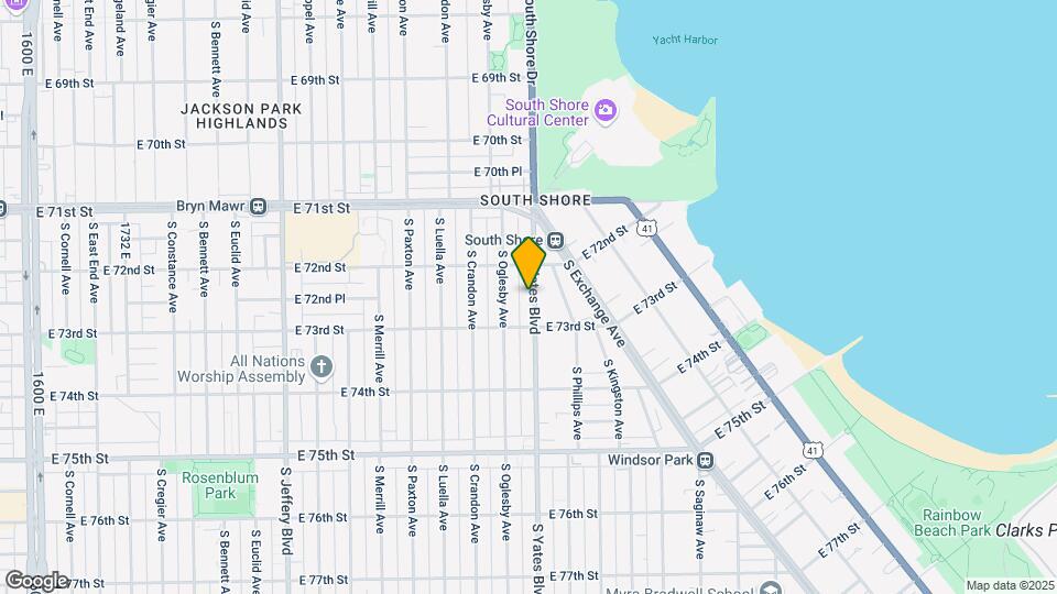 7230 S Yates Blvd Map and Location Details