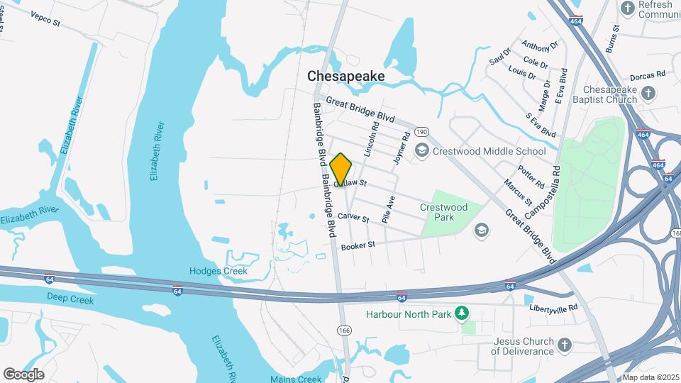 504 Tuskegee Ave Map and Location Details