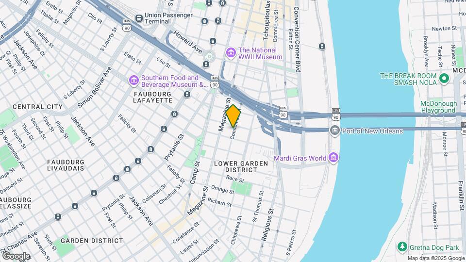 1323 Constance St Map and Location Details