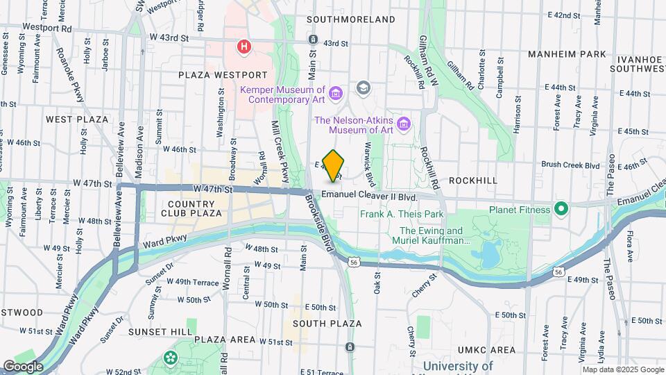 210-212 Brush Creek Blvd Mapa y Detalles de la Ubicación
