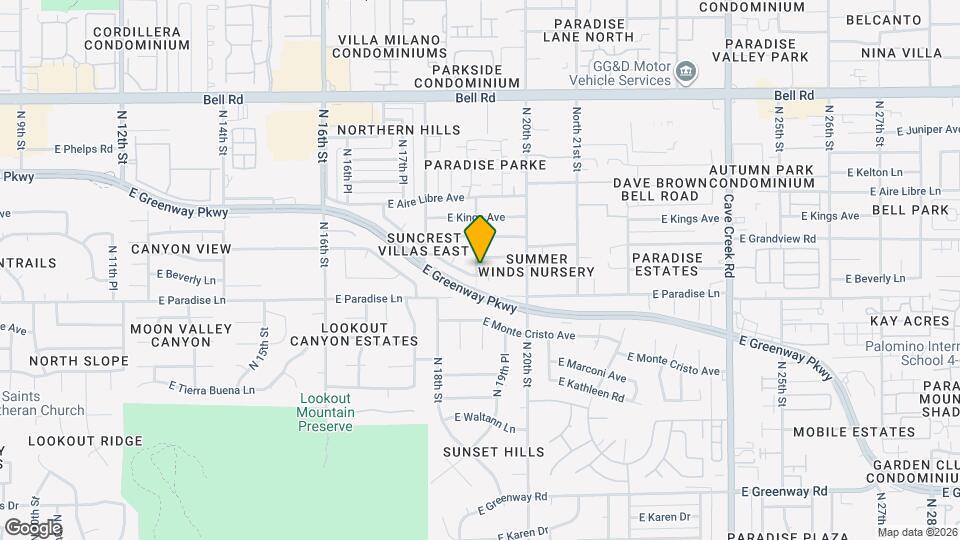 1902 E Sandra Terrace Map and Location Details