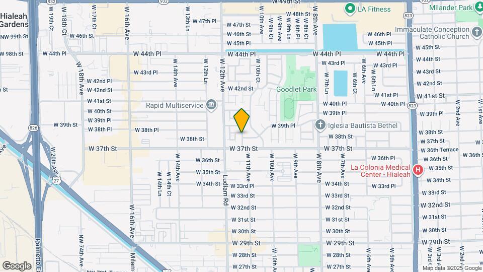 3810 W 11th Ave Map and Location Details