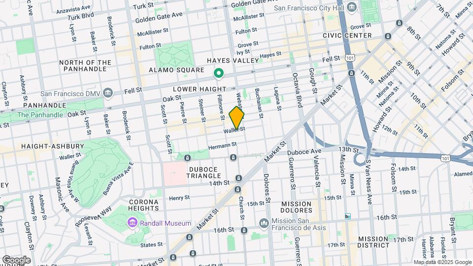 339-343 Waller St Mapa y Detalles de la Ubicación