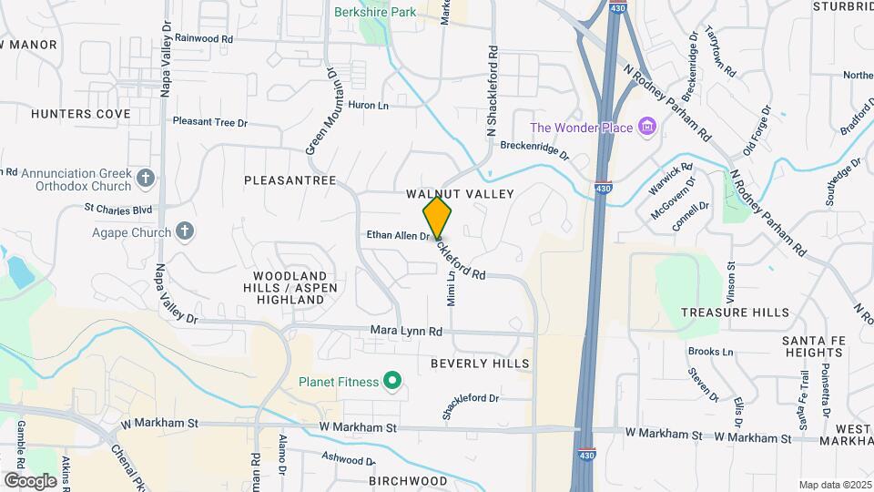 820 N Shackleford Rd Map and Location Details