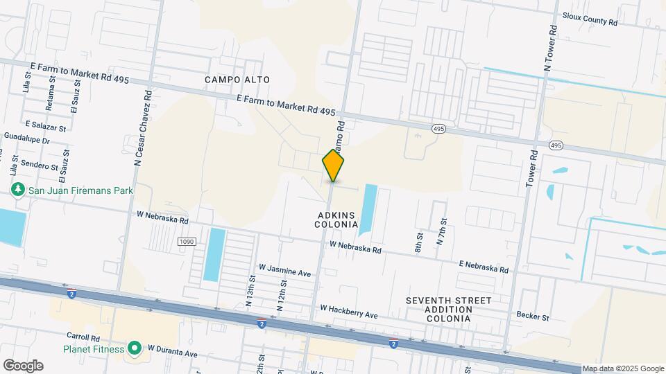 936 N Alamo Rd, Unit 1 Map and Location Details