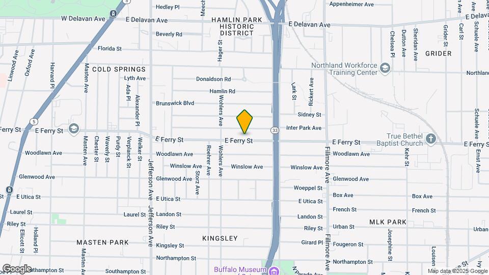 490 E Ferry St Map and Location Details