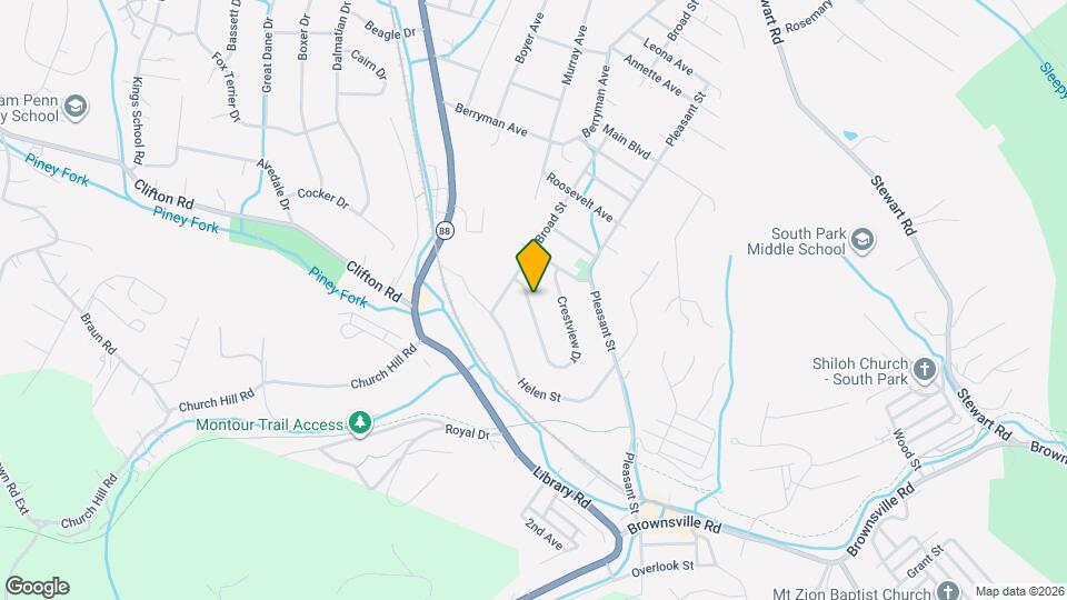 6313 Crestview Dr Map and Location Details