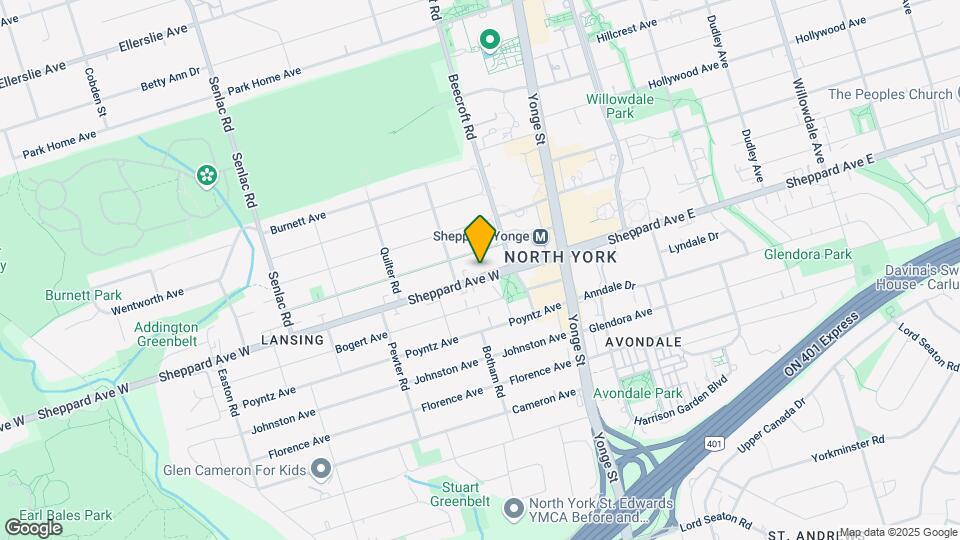 66-861 SHEPPARD Ave Map and Location Details