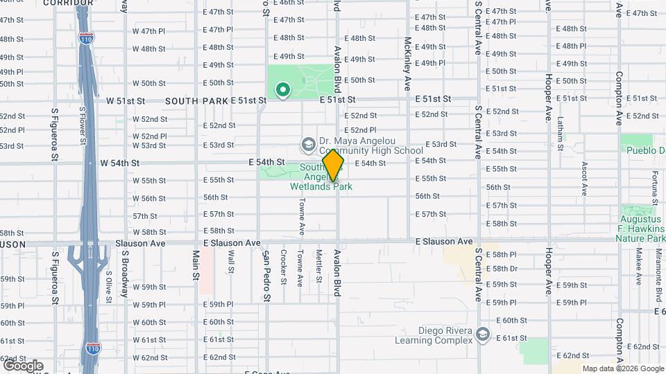 5519 Avalon Blvd, Unit 5521 and a half Map and Location Details