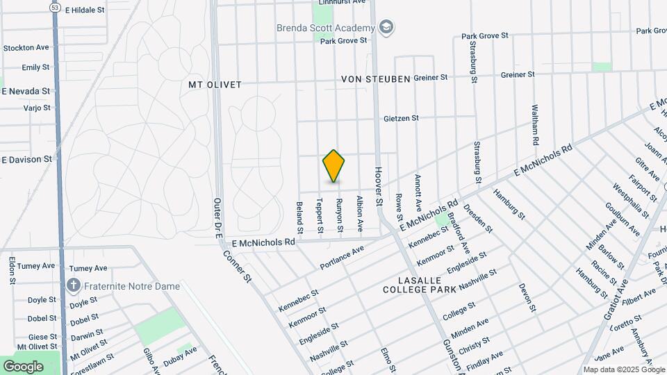 17303 Runyon St Map and Location Details