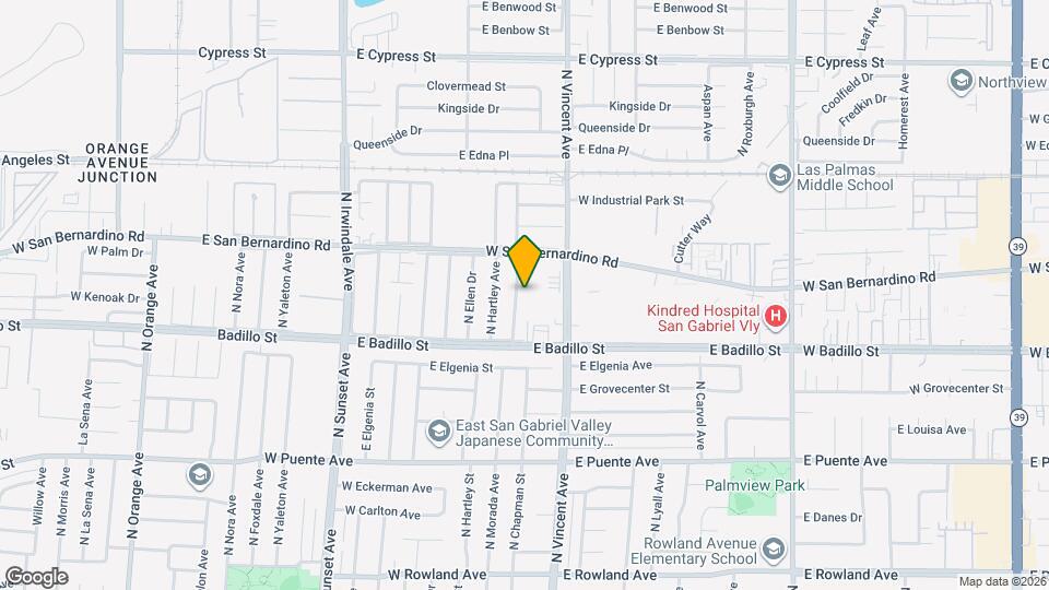 4104 N Morada Ave Mapa y Detalles de la Ubicación