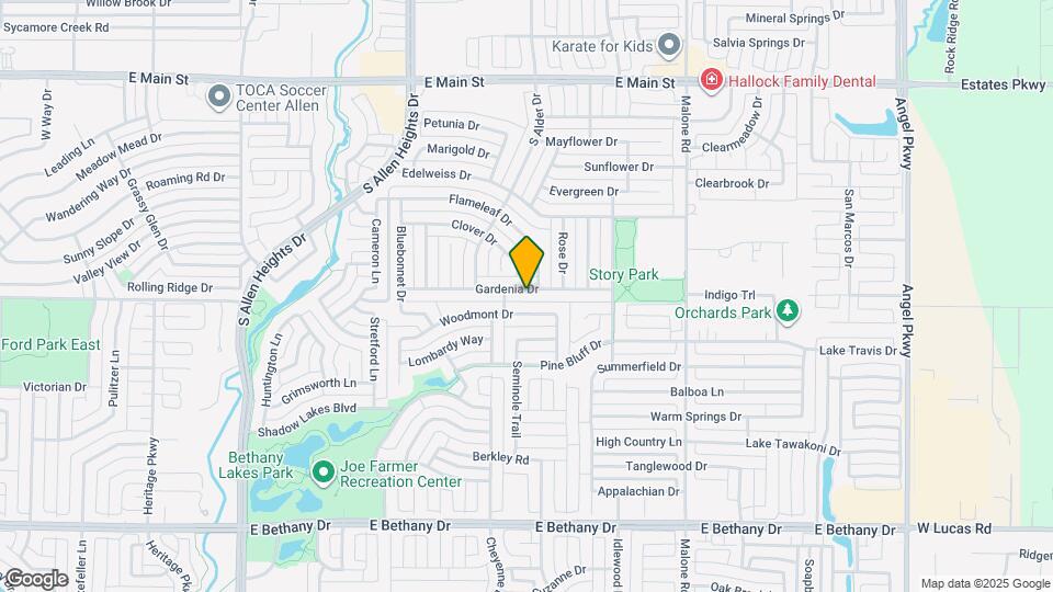 1506 Gardenia Dr Map and Location Details