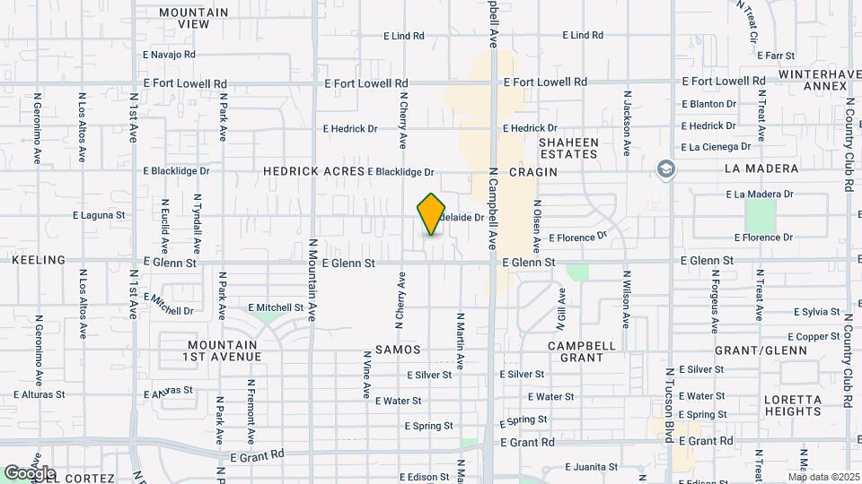 1693 E Glenn St Mapa y Detalles de la Ubicación
