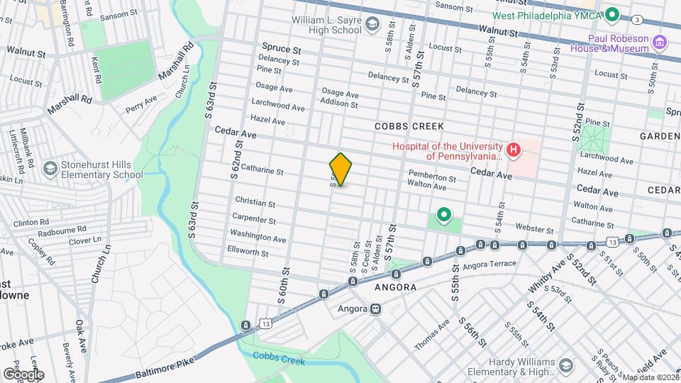 5853 Webster St Map and Location Details