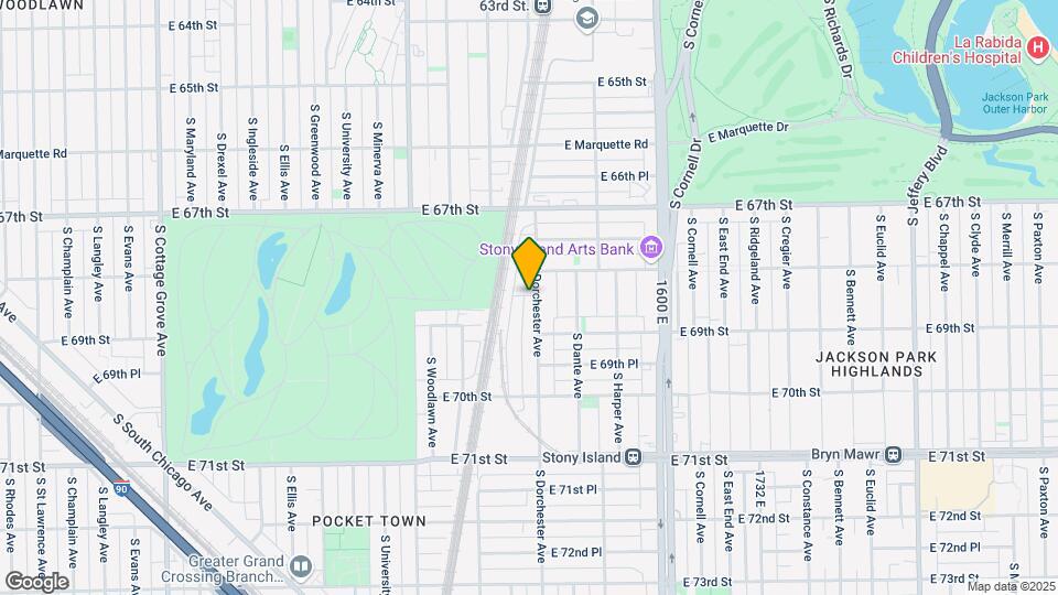 6824 S Dorchester Ave Map and Location Details