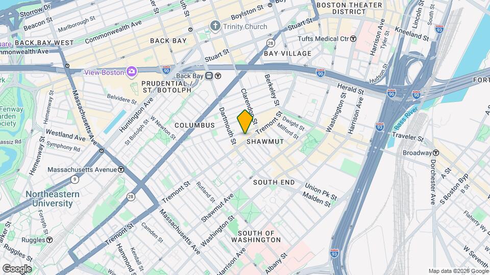 583 Tremont St Map and Location Details