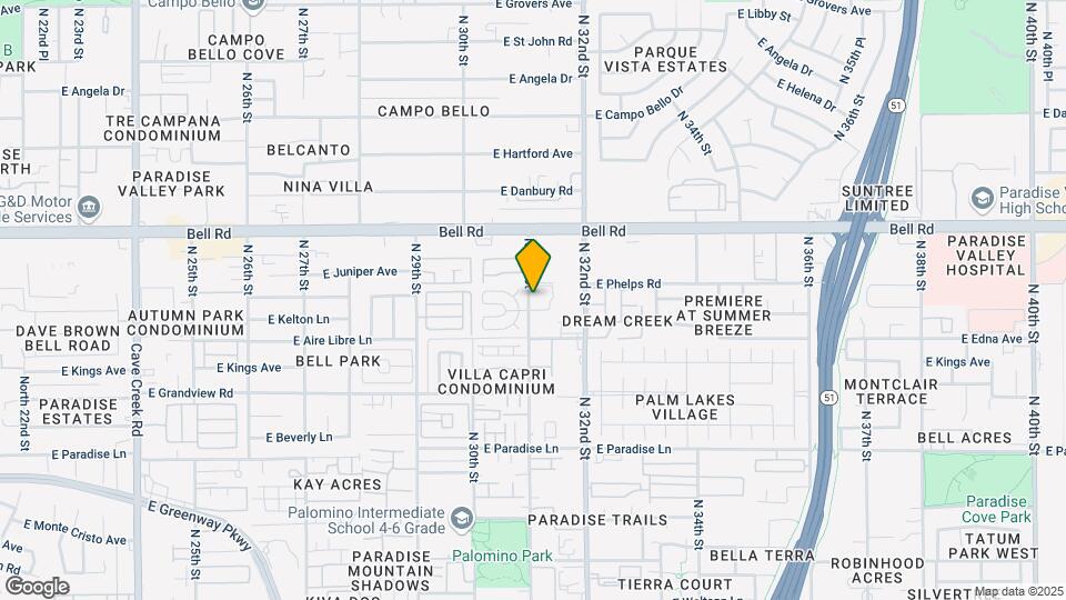 Paradise Place Apartments Map and Location Details