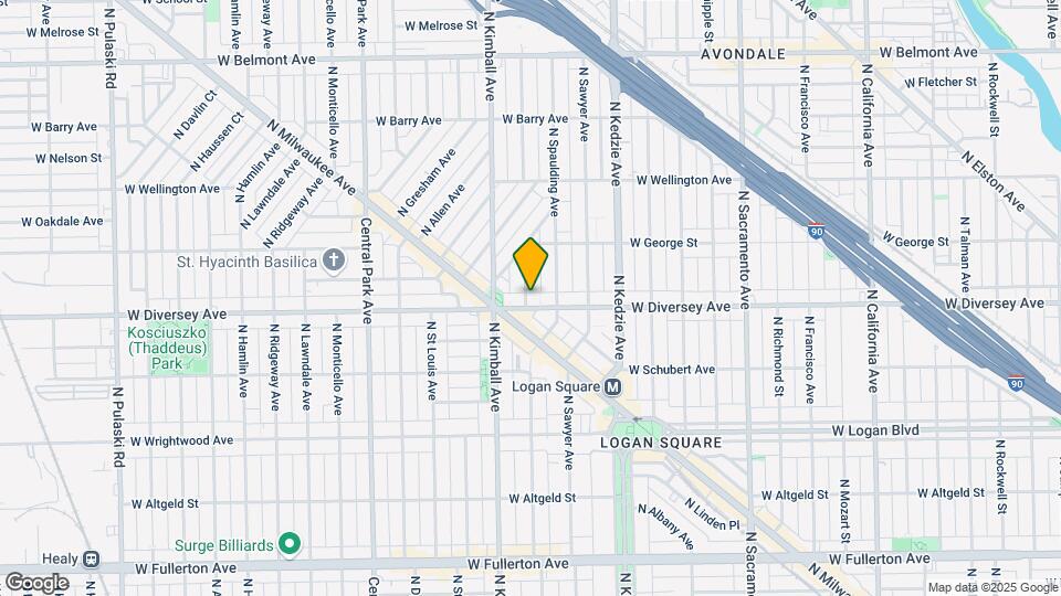 3324 W Diversey Ave Map and Location Details