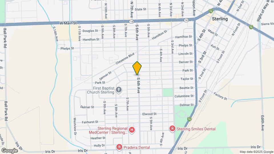 603 Park St Map and Location Details