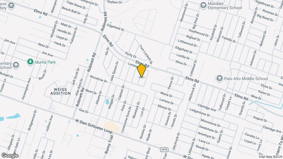 3902 Bolivar Dr Map and Location Details